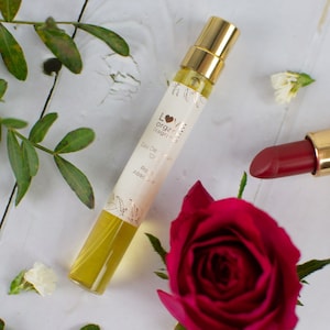 Rose Absolute Certified Organic EDP Fragrance For Her - Handbag/Travel-Sized 100% Natural Vegan Rose Perfume - Strong Luxury Floral Scent