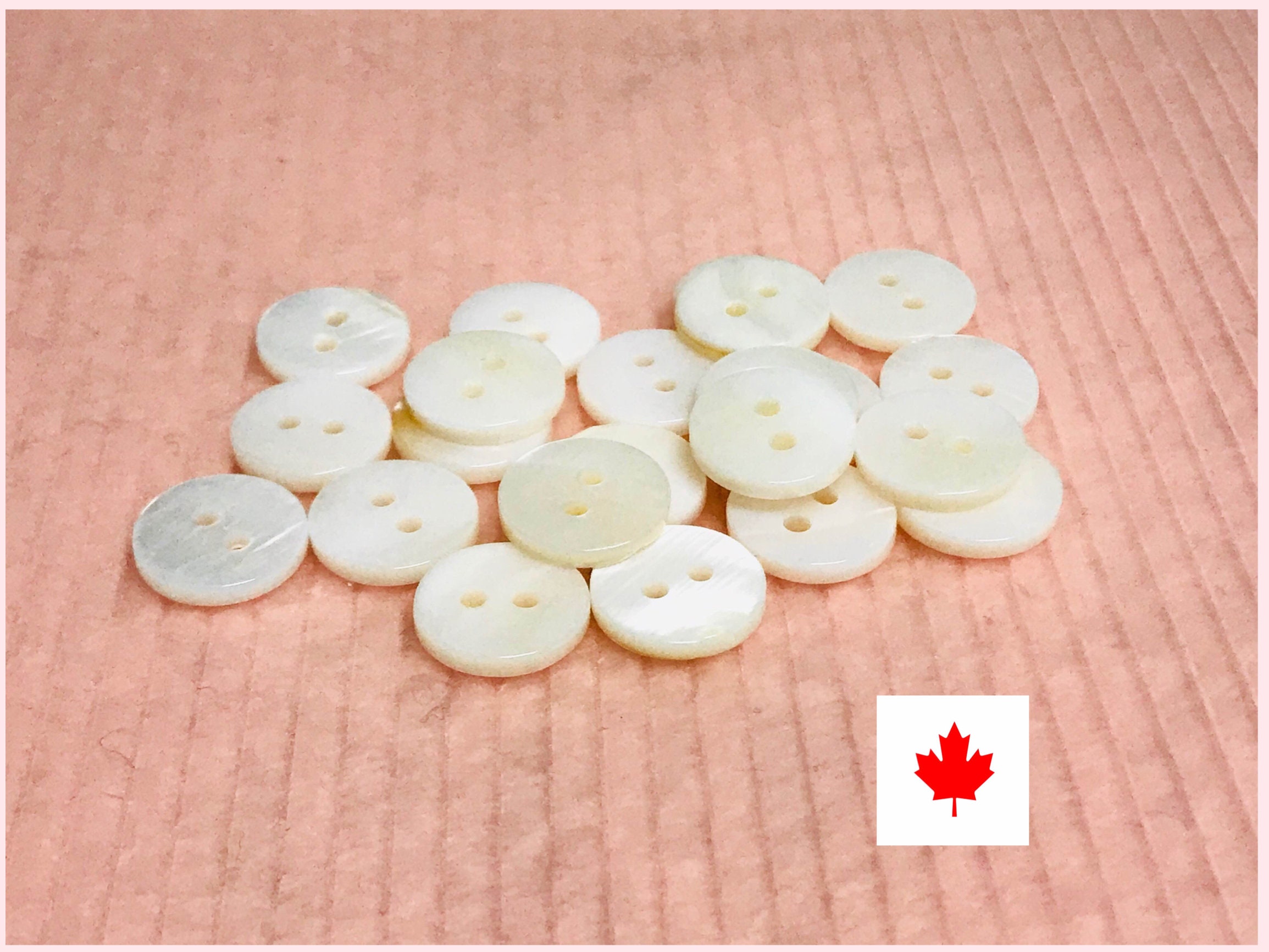 Dophee 100pcs Plastic White Buttons 4 Holes Clear Clothing Shirt Sewing Buttons - 11.5mm