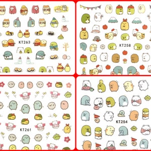 Nail Art Stickers | Cartoon | Fingernails | Toenails Decorations | Self Adhesive Nail Stickers
