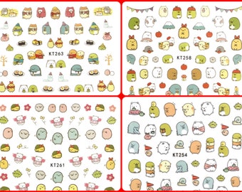 Nail Art Stickers | Cartoon | Fingernails | Toenails Decorations | Self Adhesive Nail Stickers