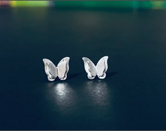 Butterfly Silver Stud Earrings | Silver Stud Earrings