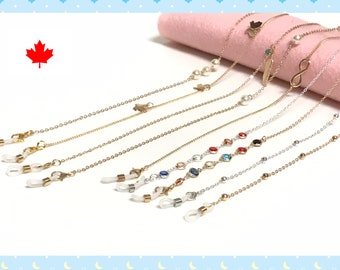 Eyeglasses/Face Mask Chain, Mask Chain, Mask Lanyard, Mask Holder, Eyeglass Chain Holder, Eyeglasses Lanyard