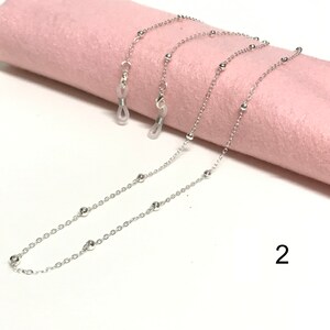 Eyeglasses/Face Mask Chain, Mask Chain, Mask Lanyard, Mask Holder, Eyeglass Chain Holder, Eyeglasses Lanyard image 3