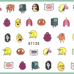 Nail Art Stickers | Cartoon | Fingernails | Toenails Decorations | Self Adhesive Nail Stickers