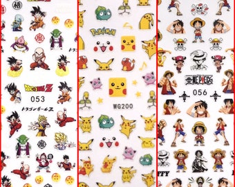 Nail Art Stickers | Comics | Cartoon | Fingernails | Toenails Decorations | Self Adhesive Nail Stickers