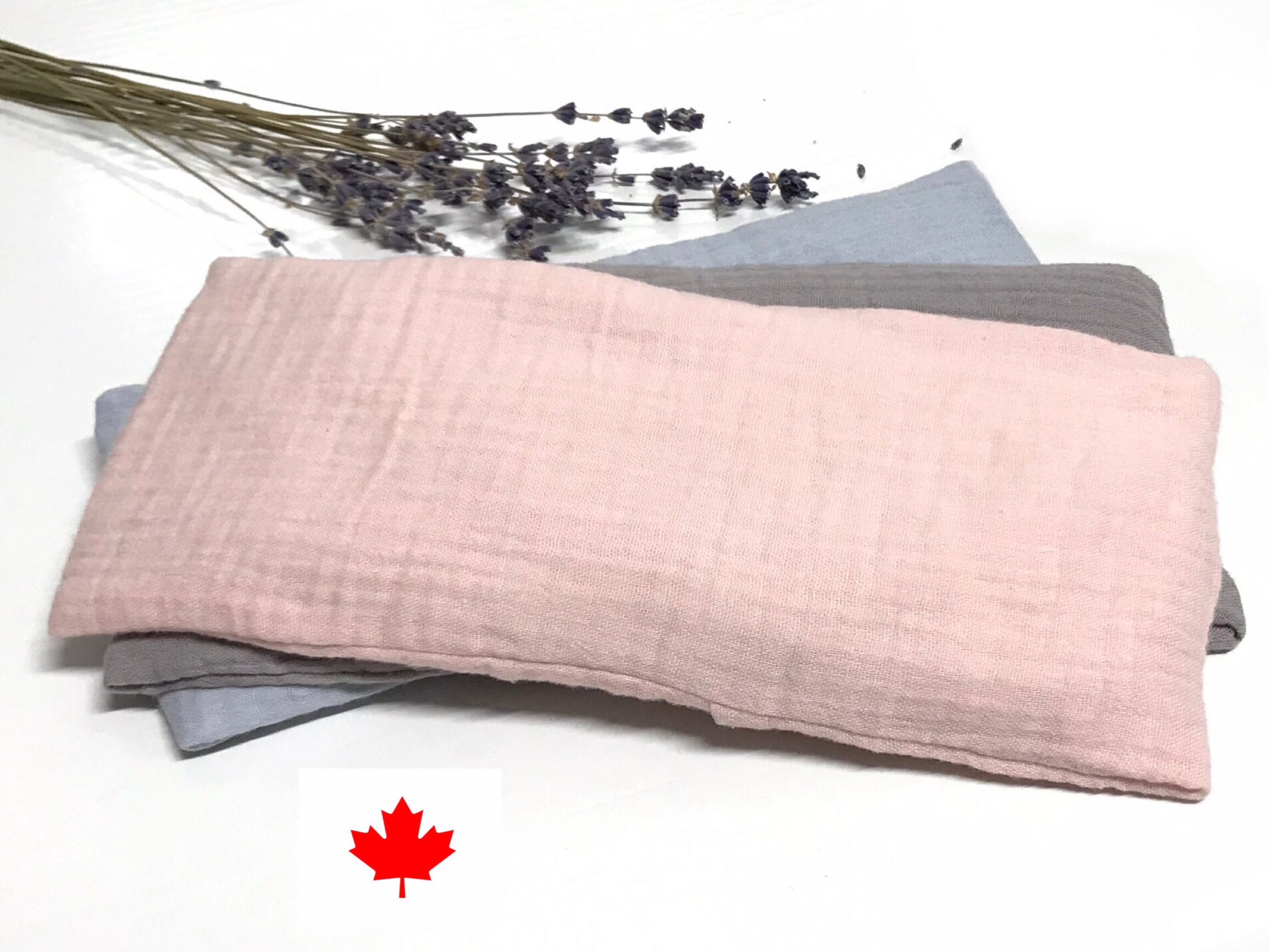 1 Pair of MV Joie Organic Eye Pillow Covers Set with a Zipped Inner Pouch/DIY Eye Pillow/Make it Your own/Yoga Meditation Eye Pillow/Comes with Free Waterproof Pouches 