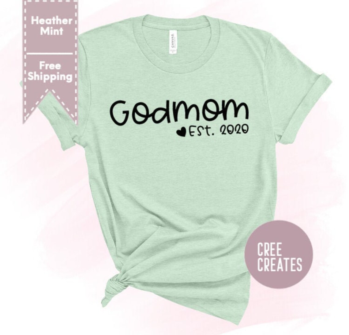 Godmom shirt God Mother Gift God Mom Gift From God Child Etsy