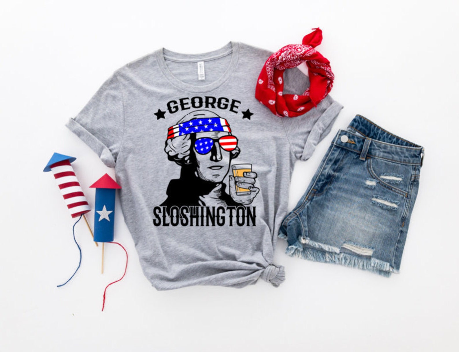 fourth of july president drinking shirts