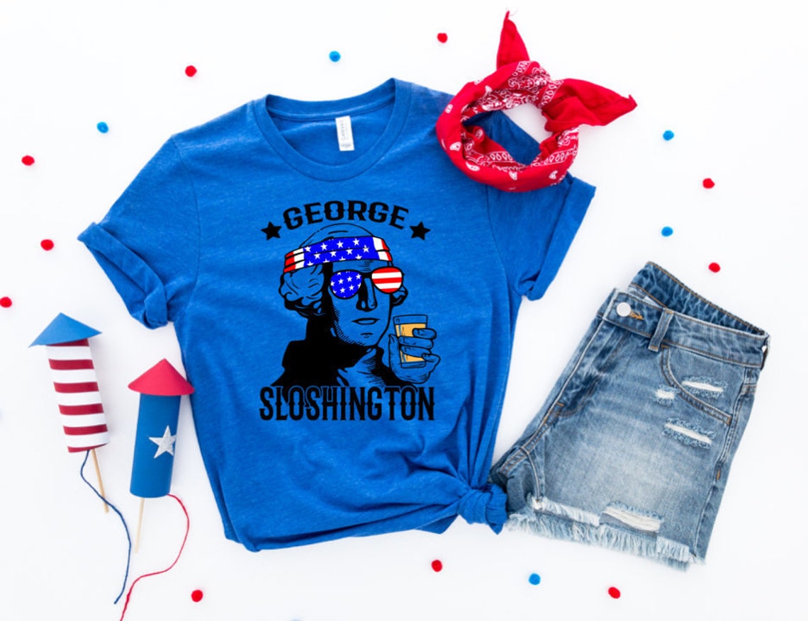 fourth of july president drinking shirts
