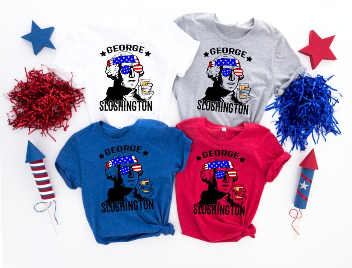 fourth of july president drinking shirts