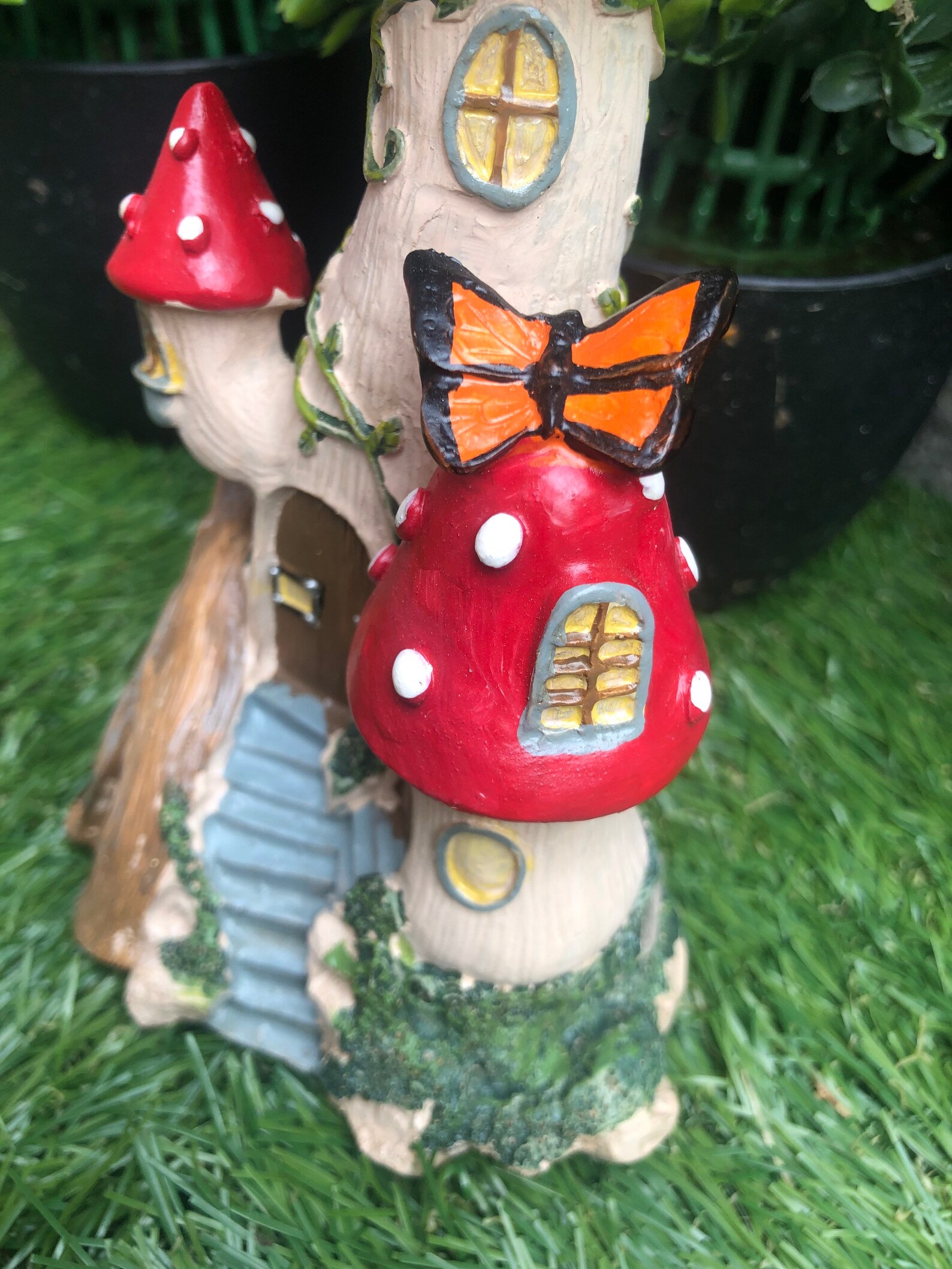 Magical Fairy Mushroom Cluster House Fairy Garden House Etsy