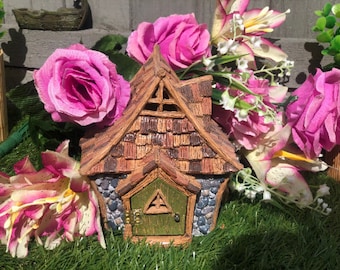 Fairy Cottage House, Fairy Garden House, Fairy Gift, Garden Fairy, Fairy Gardens, Gnome House, Garden ornament , Fairy Cottage