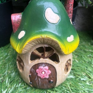 Fairy Mushroom House With Led Lights, Fairy Garden House, Fairy Garden Gifts, Fairy Christmas Gifts