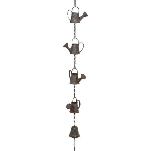 Cadena de lluvia para regadera, regadera colgante, adorno colgante para jardín, regalos para jardín, regadera