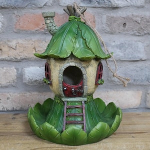 Hanging Cottage Bird Feeder, Bird House, Bird Gifts , Garden Gifts , Hanging Garden Ornaments