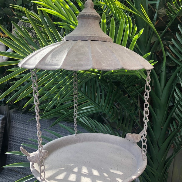 Vintage Style Parasol Bird Feeder, Garden Decoration, Bird Feeding Station , Garden Ornaments