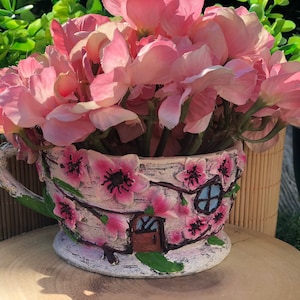 Fairy Teacup Planter,  Fairy Garden Gift, Small Garden Planters , Garden Gifts
