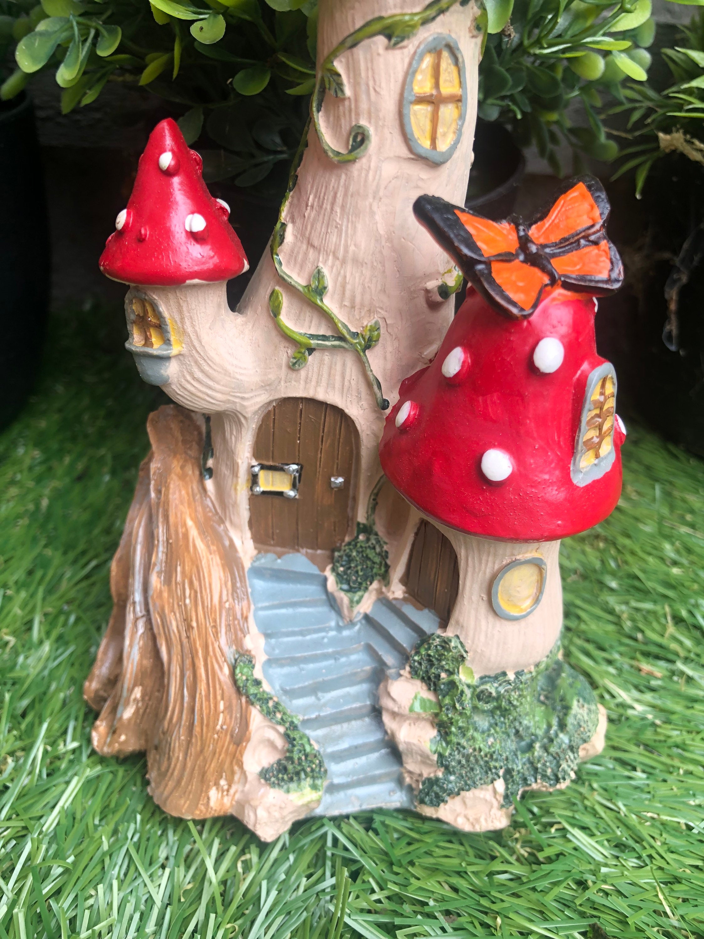 Magical Fairy Mushroom Cluster House Fairy Garden House Etsy