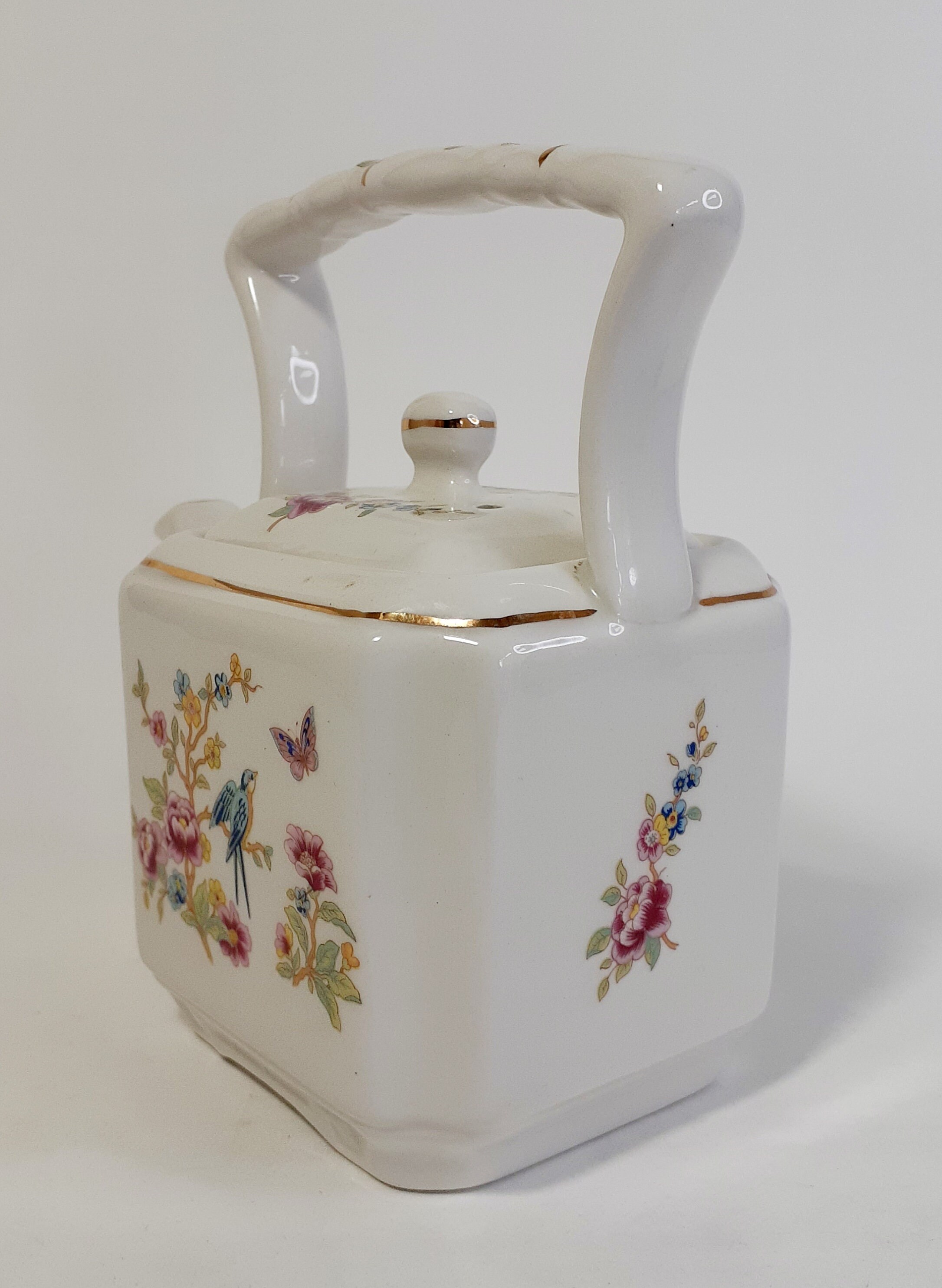 Sadler Cube Teapot. Dainty Teapot. Vintage Teapot. Flora & Etsy
