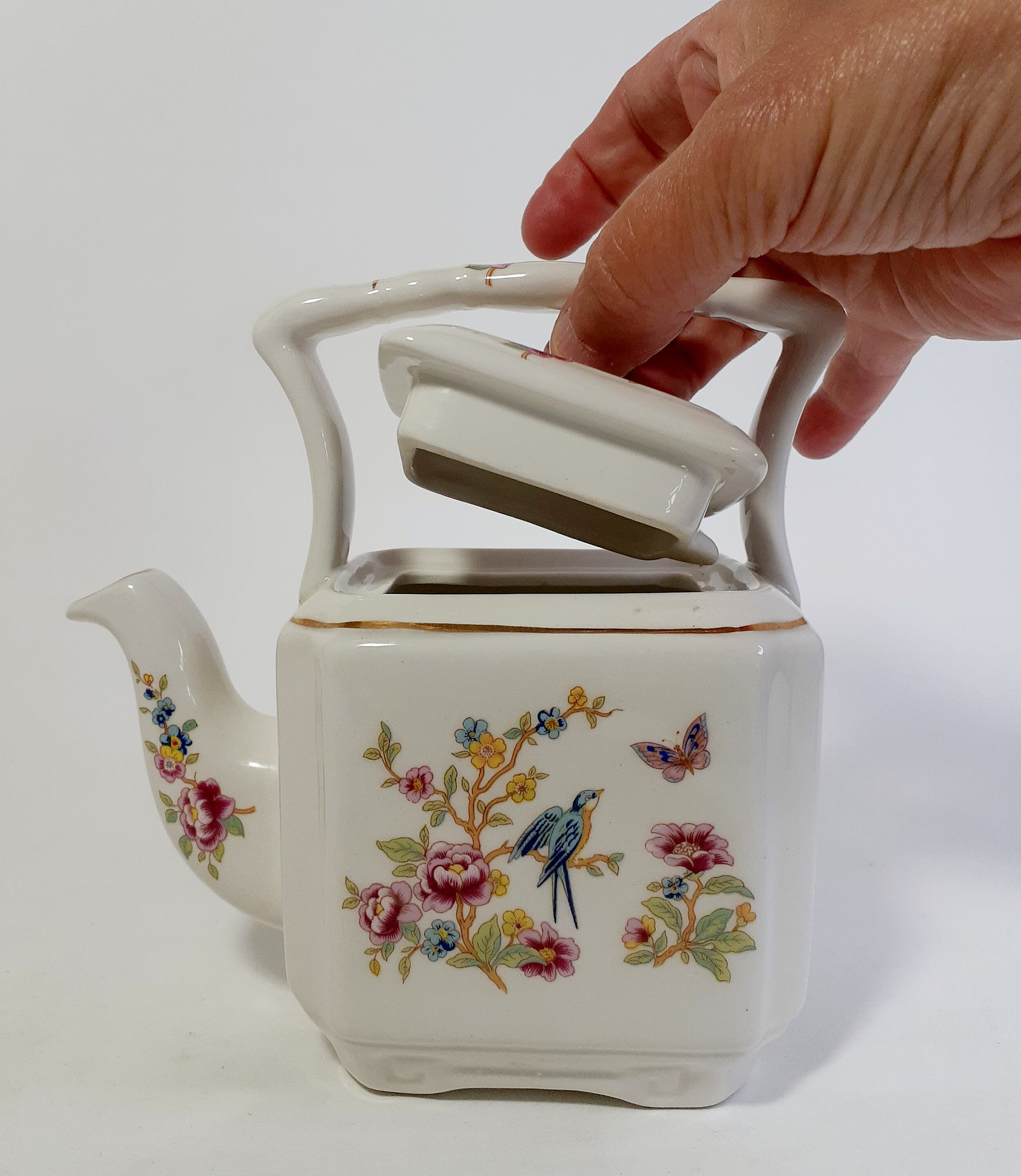 Sadler Cube Teapot. Dainty Teapot. Vintage Teapot. Flora & Etsy