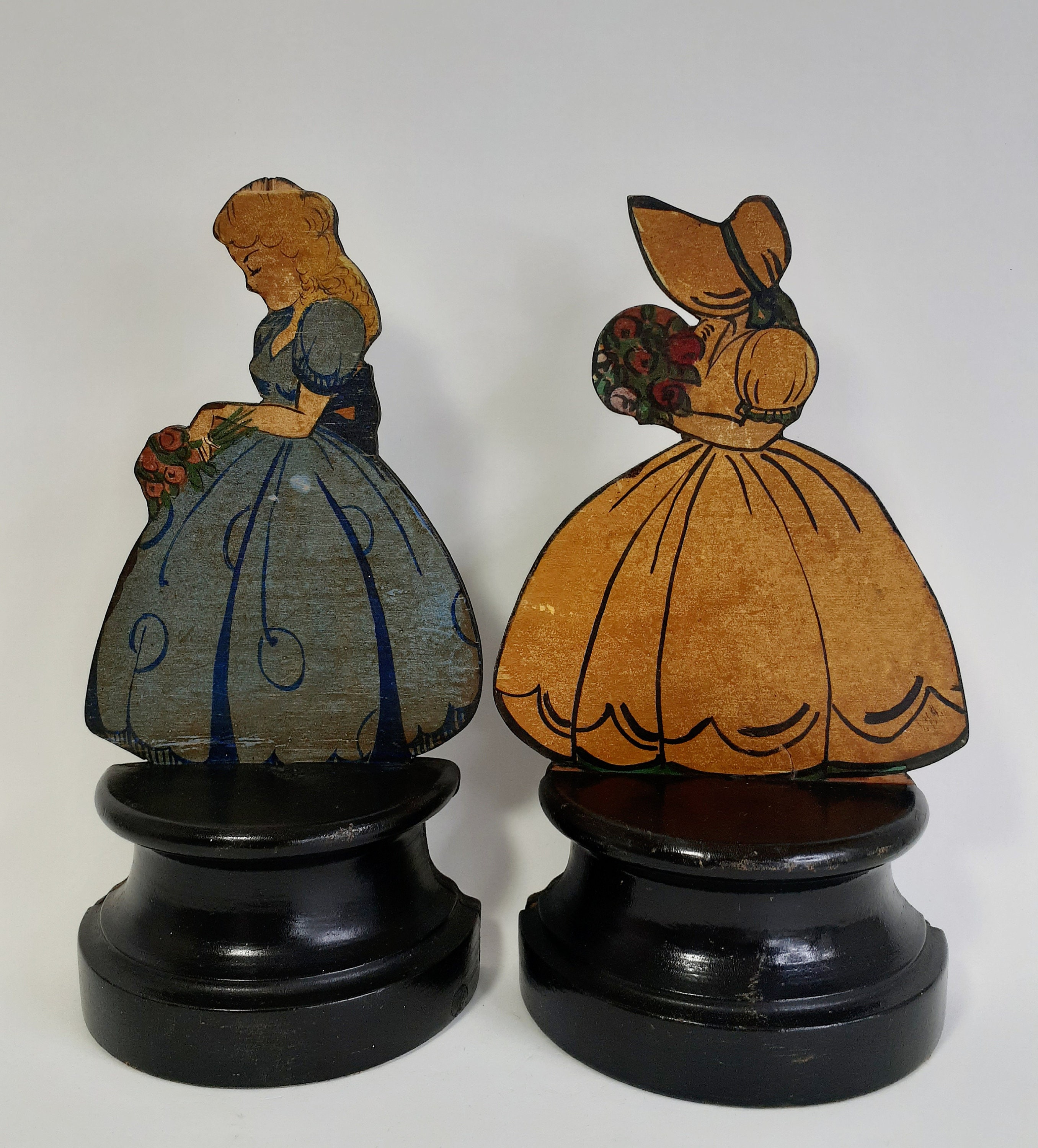 Novelty Vintage Female Bookends Child's Bedroom Nursery Etsy