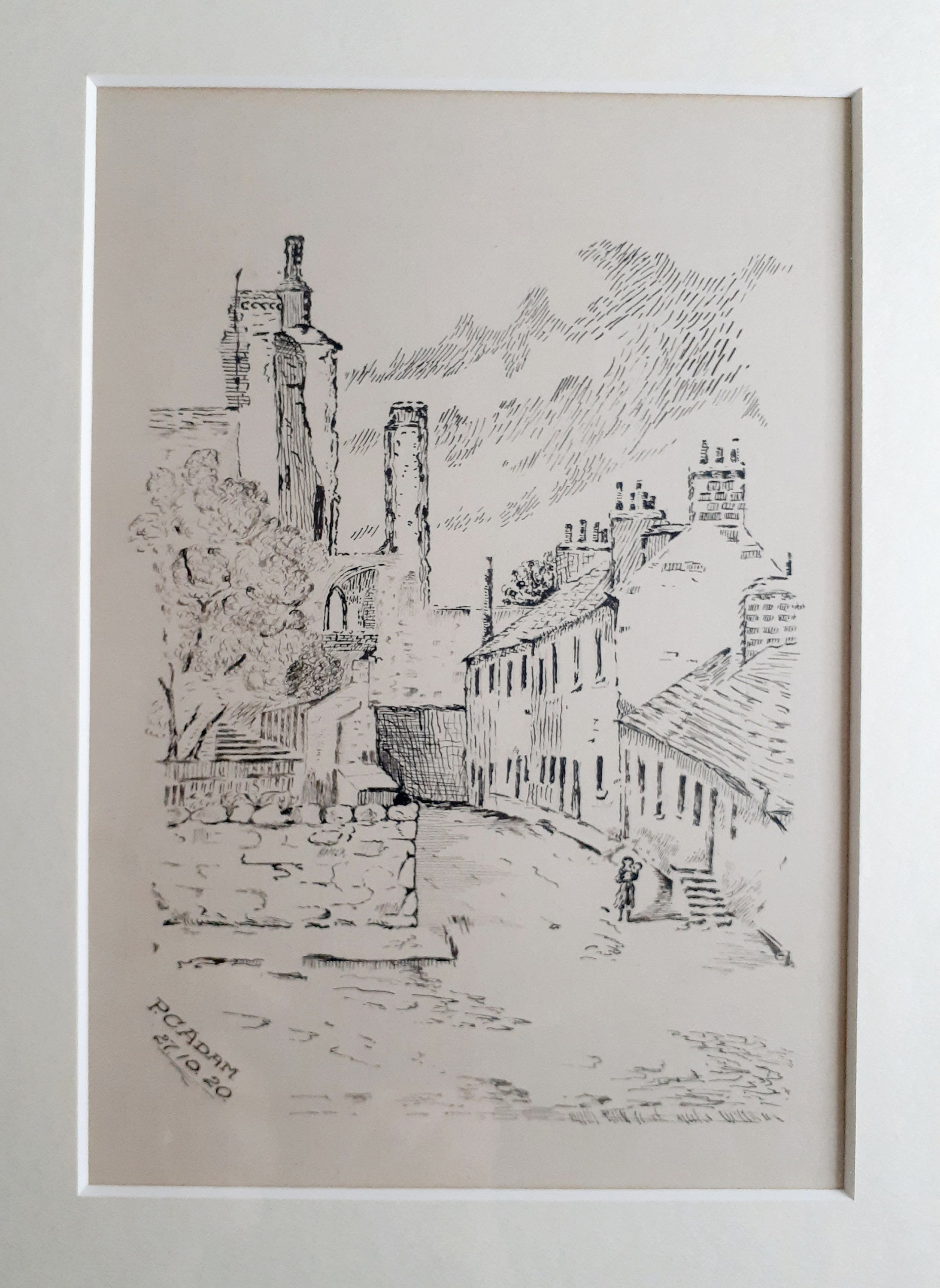 Original Pen and Ink Drawing Dated 1920 by P.C. Adam Etsy UK