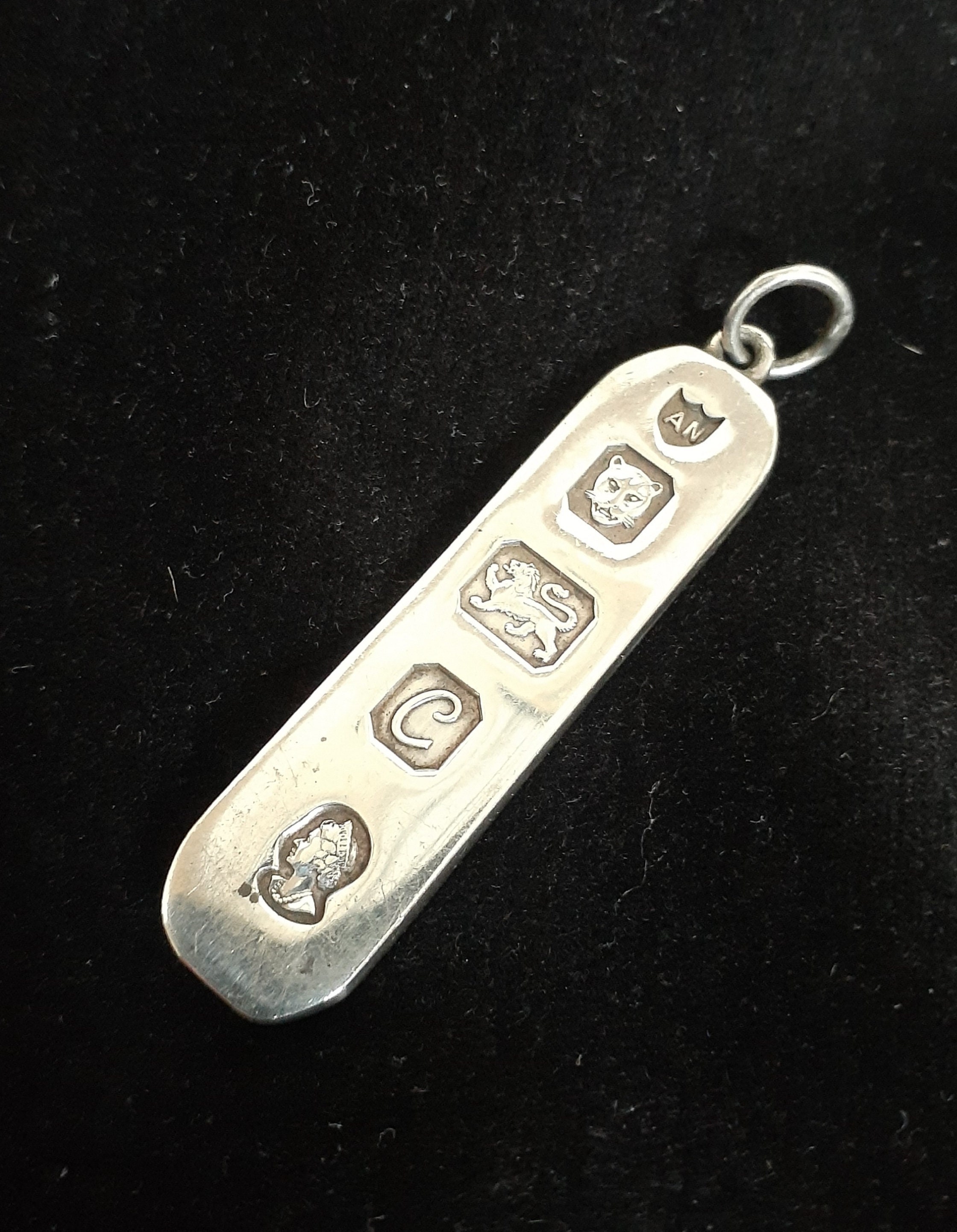 Silver Ingot Pendant Etsy