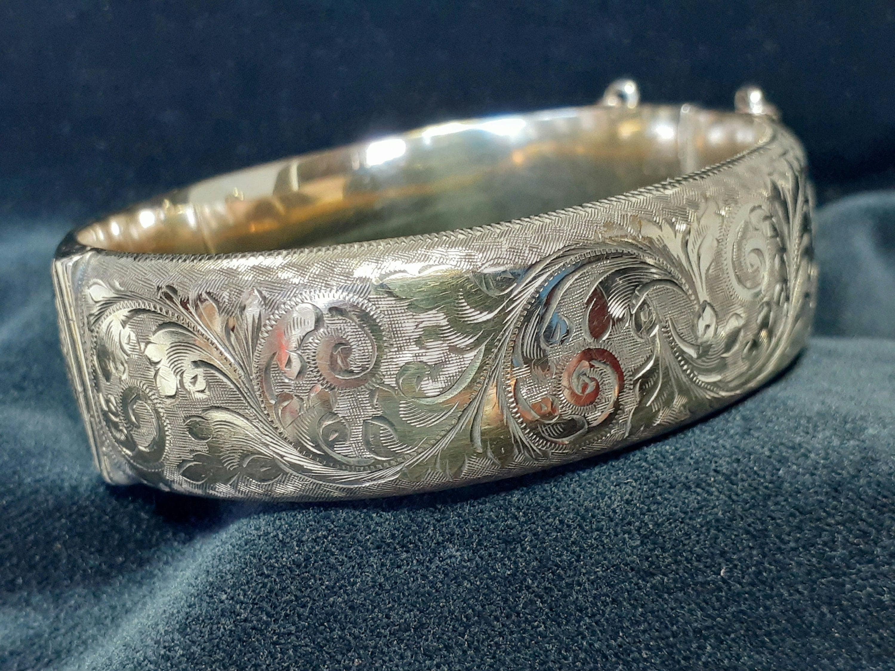 アクセサリー Vintage Silver&Gold Combi Bangle 750 925 il_fullxfull.7694152105_mcx4.jpg