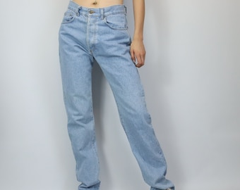 Vintage 80s années 90 « weipper jeans » jeans pantalon bleu clair long 40 - Fabriqué en Italie