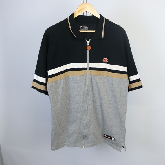 Vintage 80er 90er "Champion" T-Shirt Poloshirt Ma… - image 3