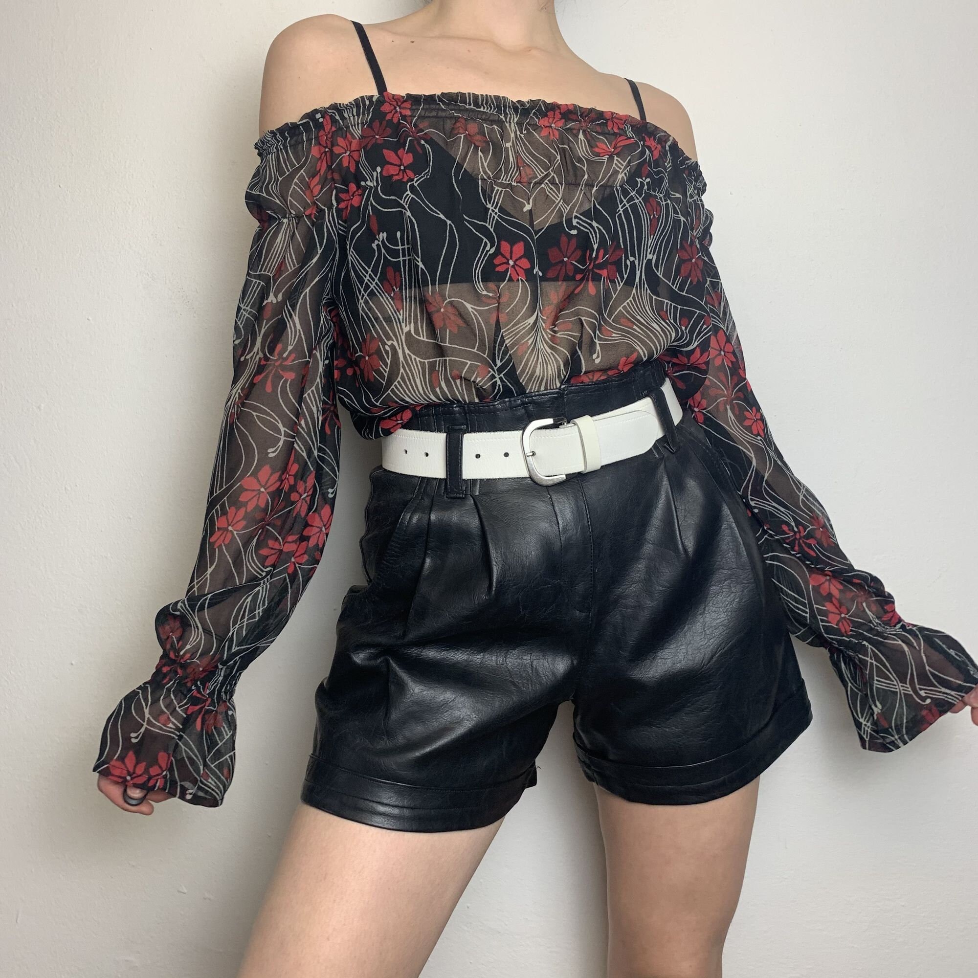 Kant Top Party Top Sheer Top Kleding Dameskleding Tops & T-shirts Blouses See Through Blouse 