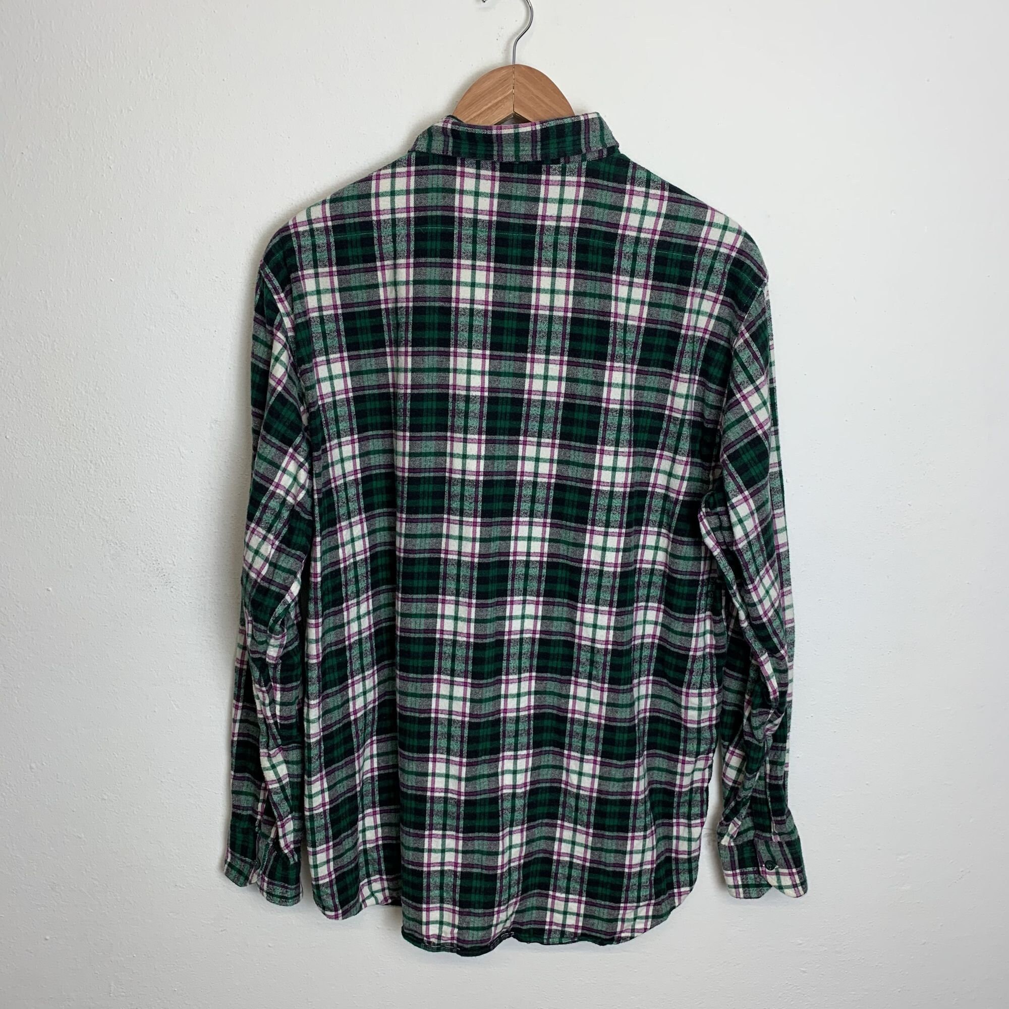 Vintage 80s flannel shirt shirt long sleeve plaid | Etsy