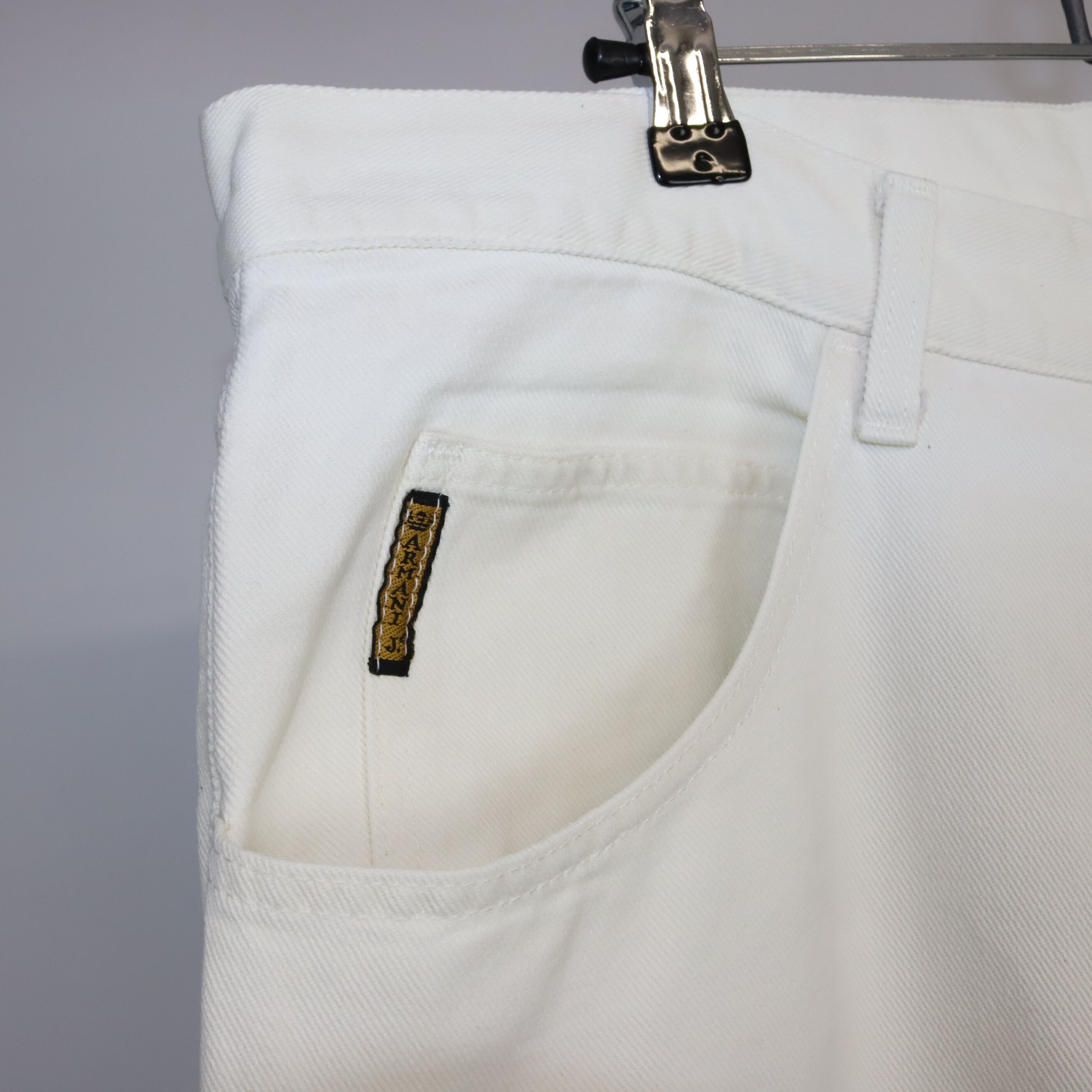Vintage 80s 90s ARMANI Jeans Pants Cream White W38 - Etsy Vintage 80s 90s ARMANI Jeans Pants Cream White W38 - Etsy
