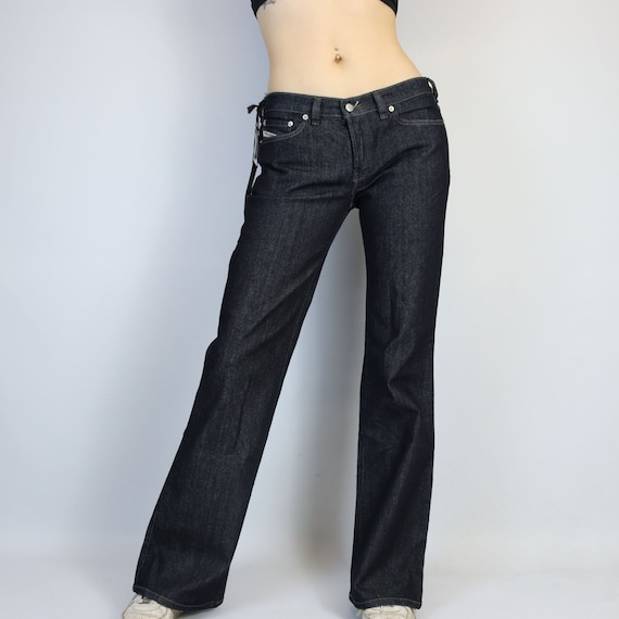 Vintage 90er 00er Y2k DIESEL DAZE Schlaghose Jeans low waist