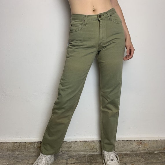 Vintage 80s 90s lee Jeans Pants Khaki Regular - Etsy