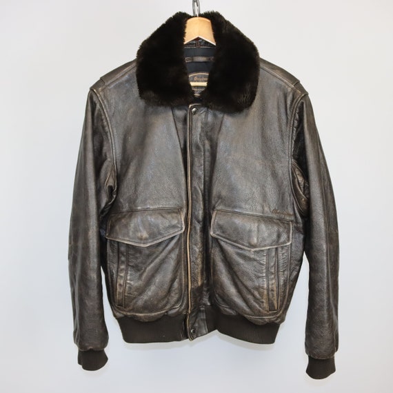 Vintage 80er 90er Chevignon Lederjacke Fliegerjac… - image 3