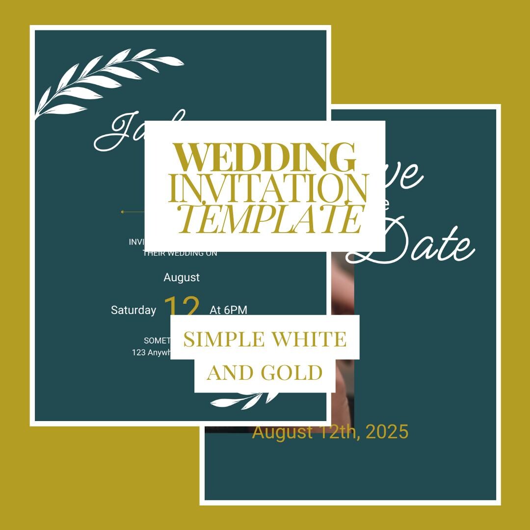 Editable Wedding Invitation Template Customizable Wedding Invitation ...