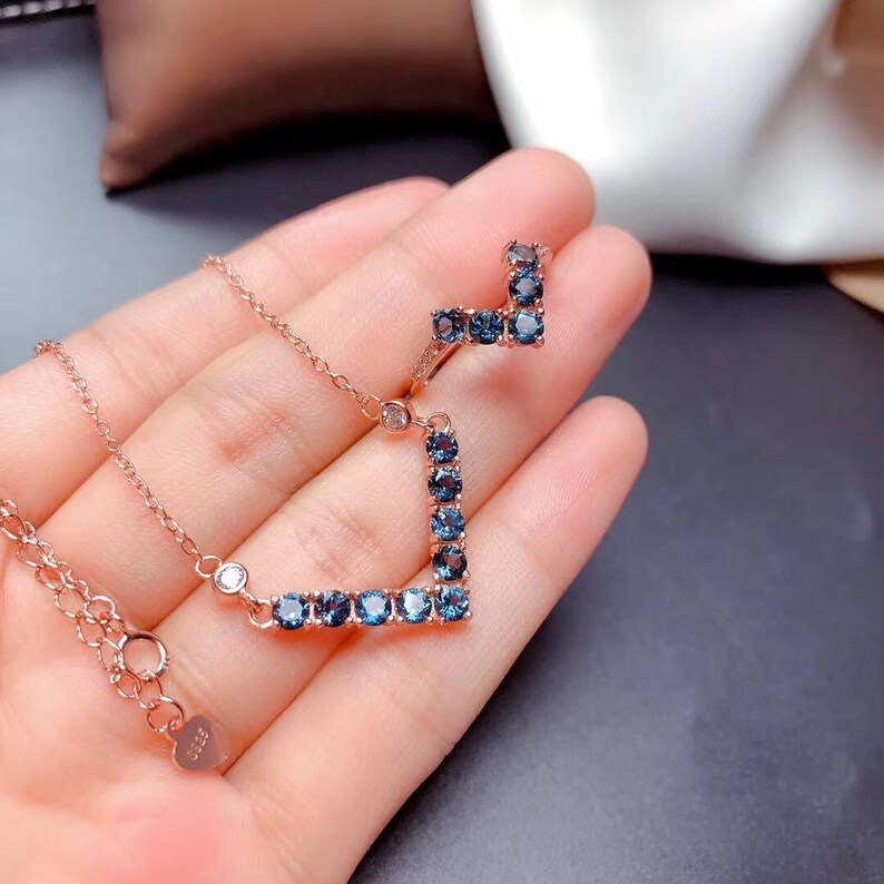 London Blue Topaz Jewelry Set Stack Ring & Stack Etsy