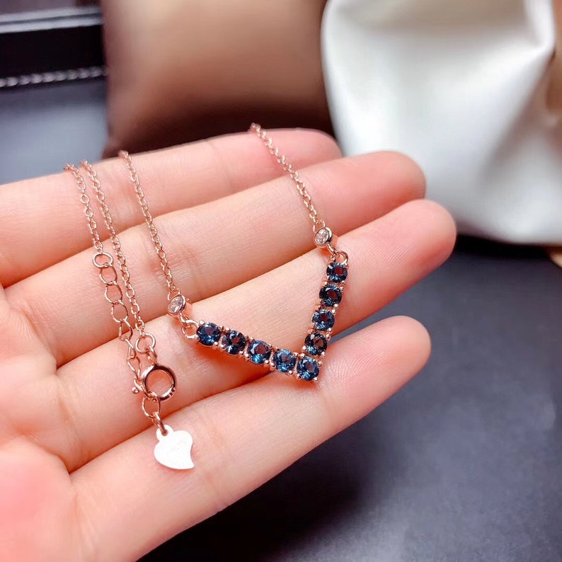 London Blue Topaz Jewelry Set Stack Ring & Stack Etsy