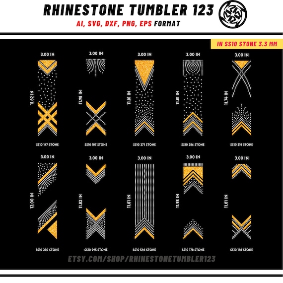 10 Cheer Bow Rhinestone Template with HTV, V tail, 3 inch rhinestone digital download for cricut, svg, eps, png, dxf, cdr, SS10 SET1105-1