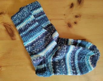 Adult wool socks hand knitted