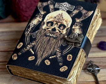 Handgemaakt leren notitieboek Valhalla viking Vegvisir Journal For Travelling Sketchbook Blanco notitieboek Voor mannen vrouwen verjaardagscadeau