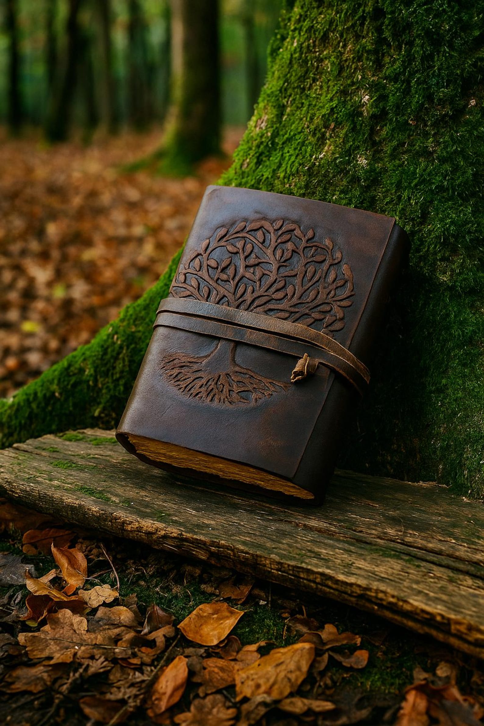 Leather Journal Tree of Life Leather Notebooks for Men Women ...