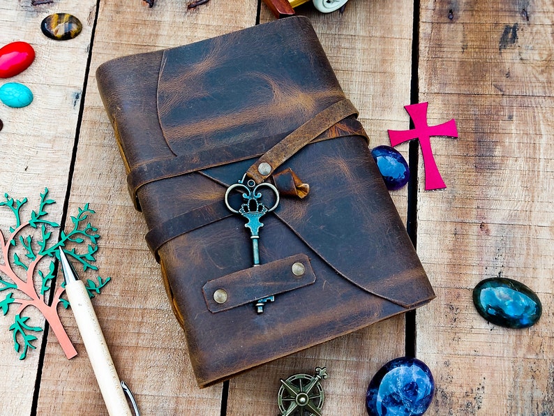 Leather Journal Gift for Her Gift for Him Notebook or Etsy