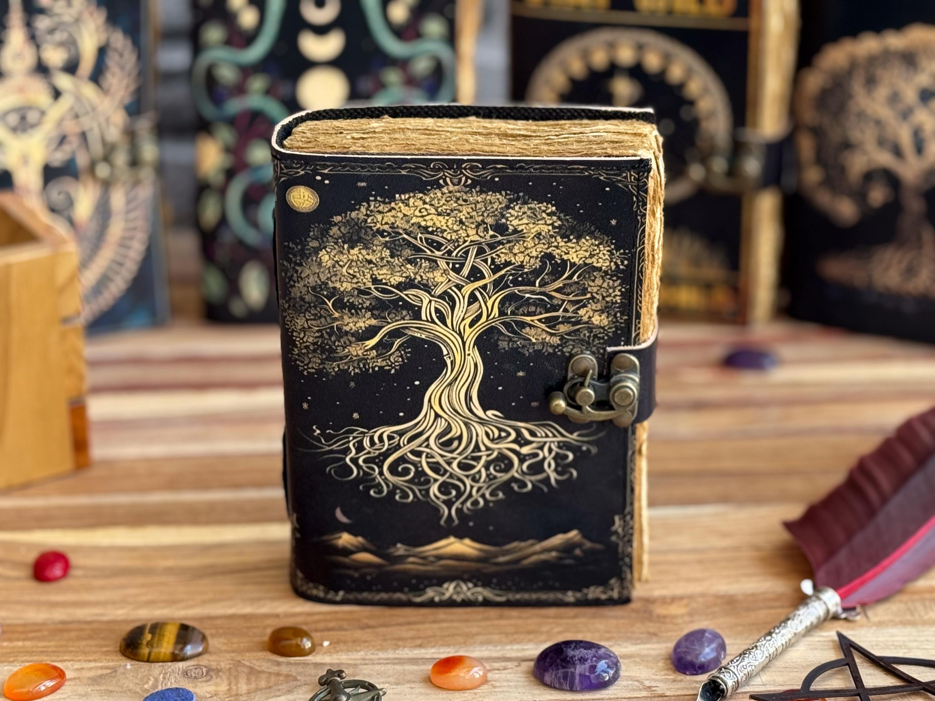 Leather Journal Tree of Life - Genuine Leather Notebooks for Women ...