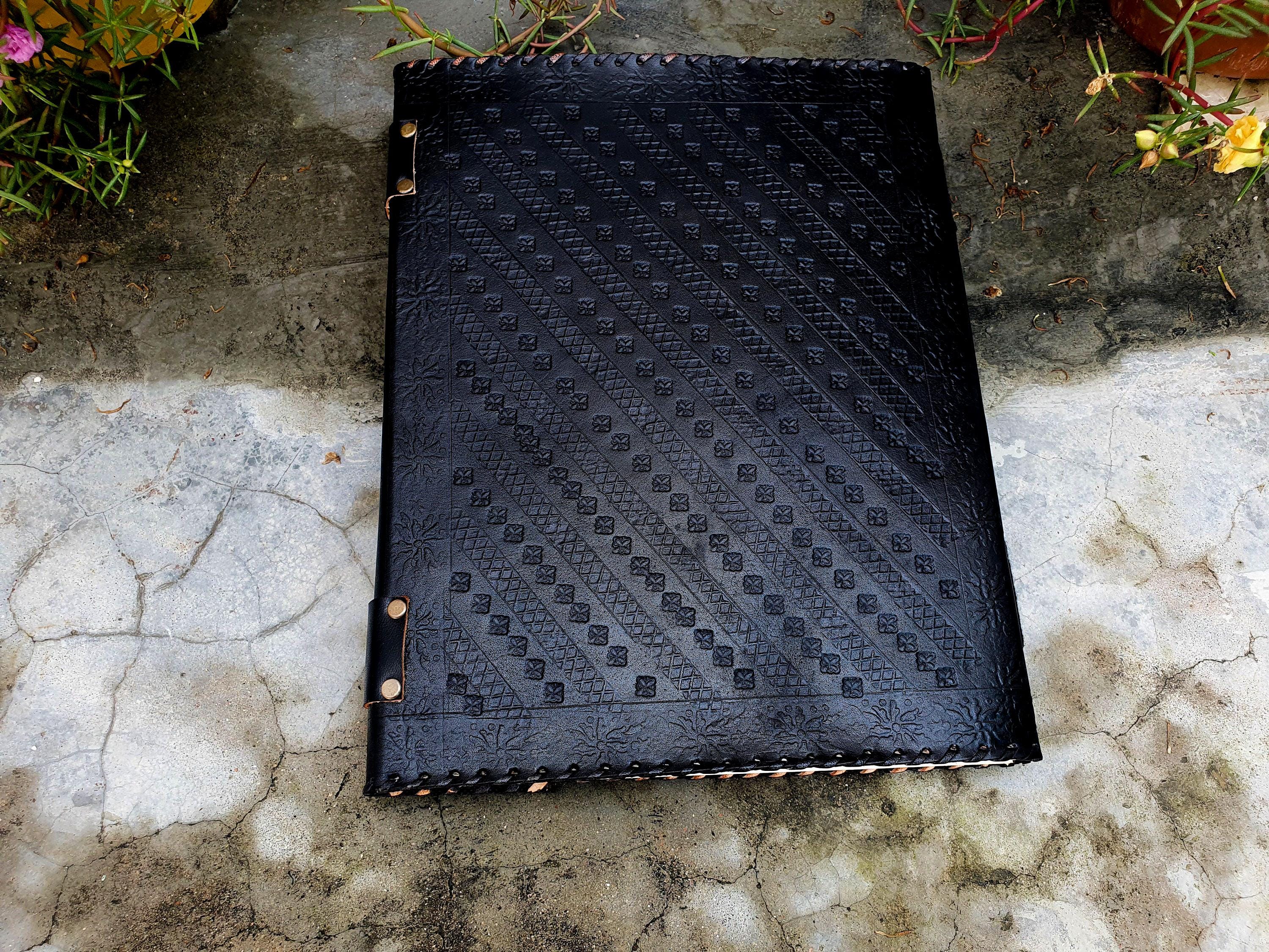Blank Spell Book of Shadows Journal With Lock Clasp Handmade Leather ...