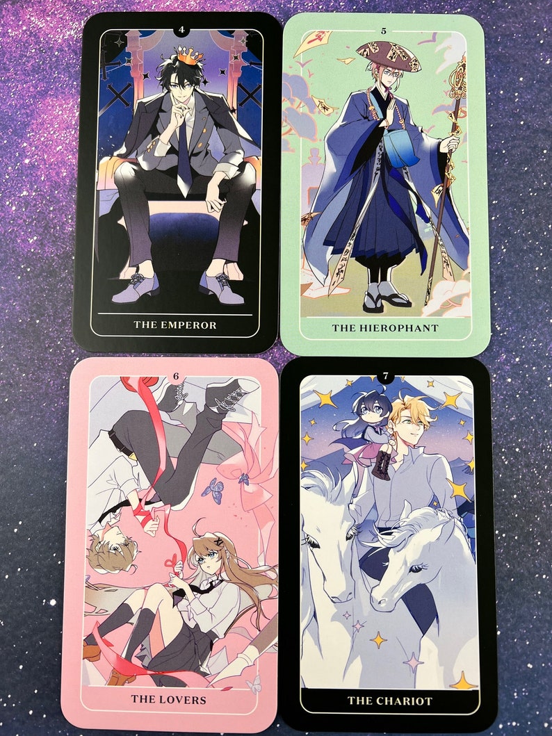 Anime Tarot Cards Explore the Archetypes Symbolism and - Etsy