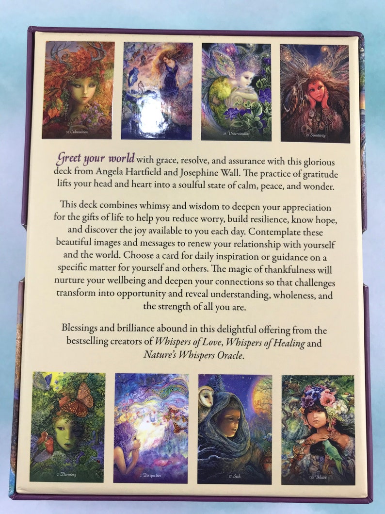 Gratitude Oracle Cards Enchanting Oracle Cards for Etsy