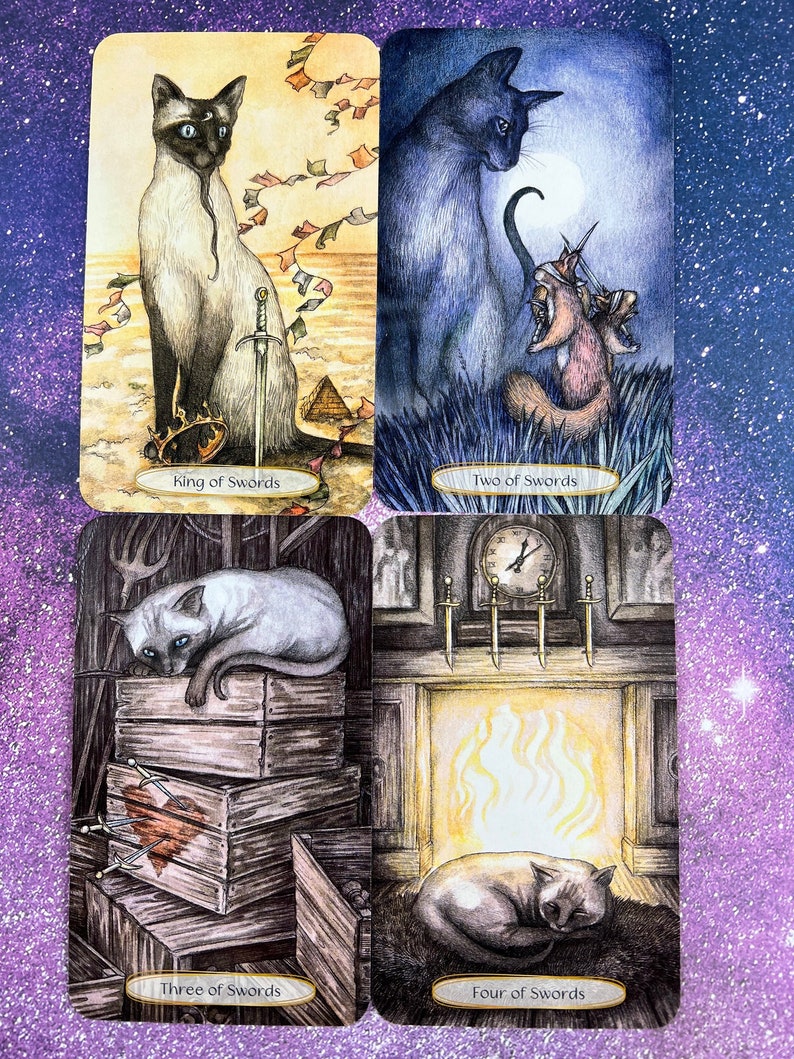 Soul Cats Tarot Cards 78card Deck and 216page Book Etsy