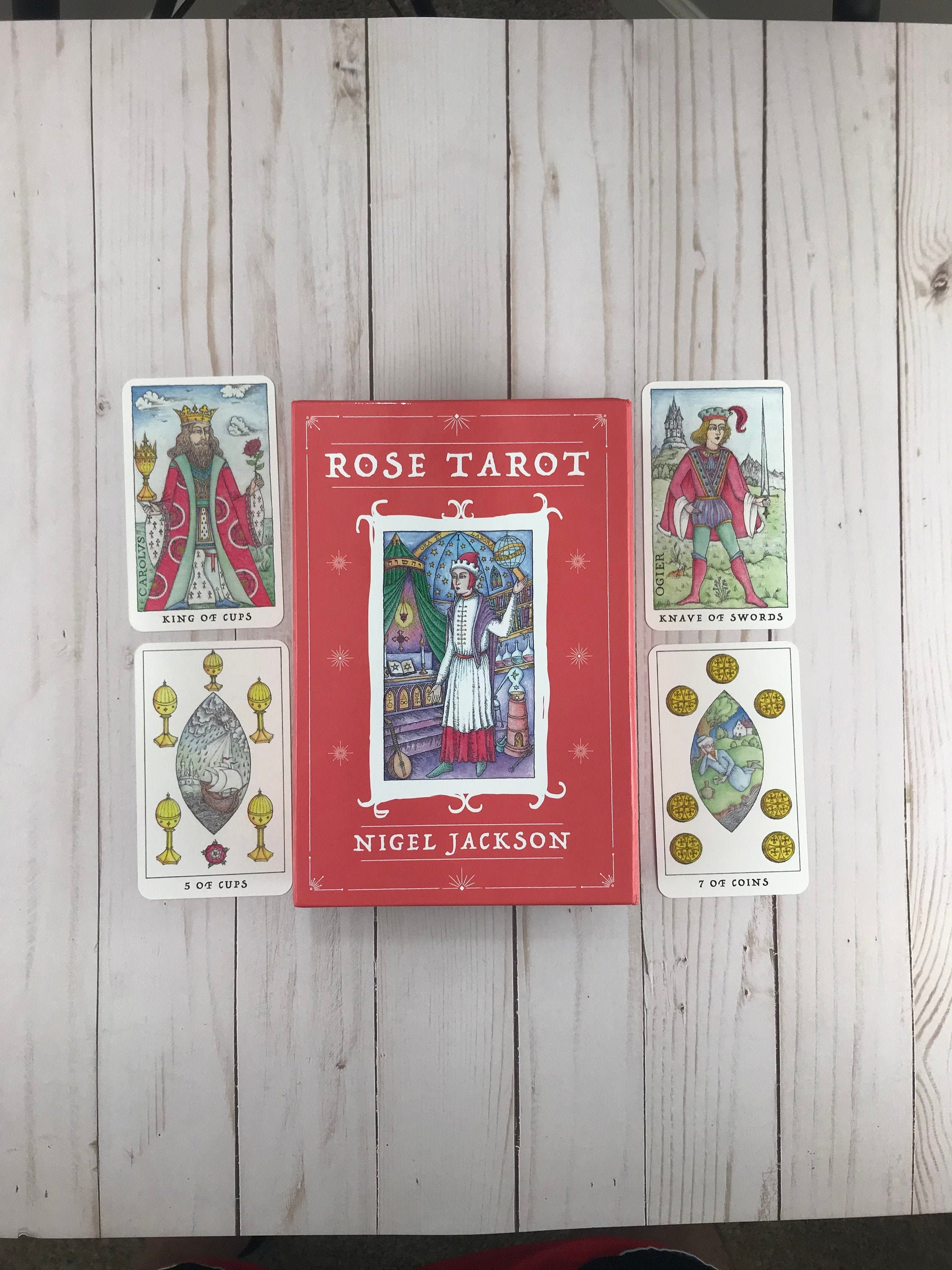 Rose Tarot Deck and Guidebook Tarot Cards for Divination and Etsy